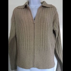 TAKEOUT NEW YORK, size L beige knitwear, sweater